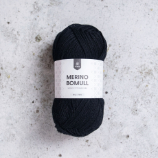 Merino Bomull 50g black onyx