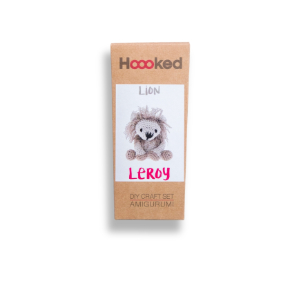 DIY Crochet Kit Lion Leroy Eco Barbante