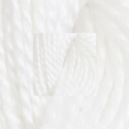 DMC Pearl Cotton Retors D' Alsace, no 8 BLANC