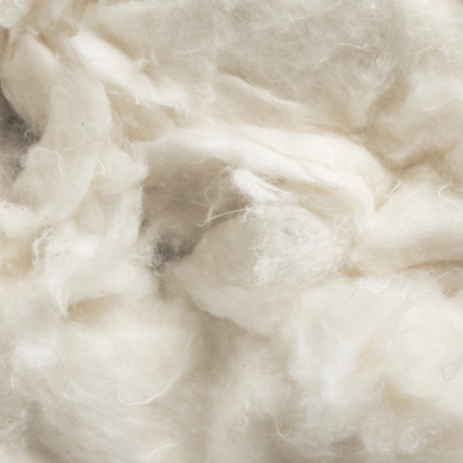 100% Gerecycled katoen vulling