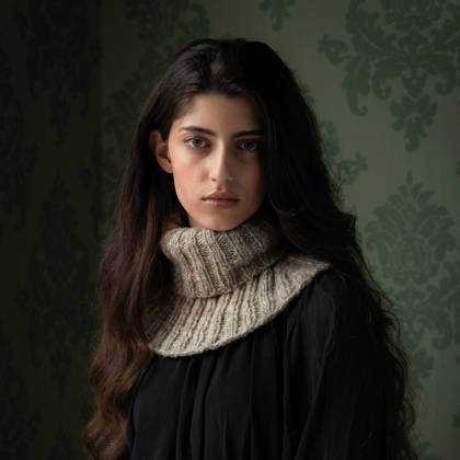 Gråbo- elastisch gebreide kraag