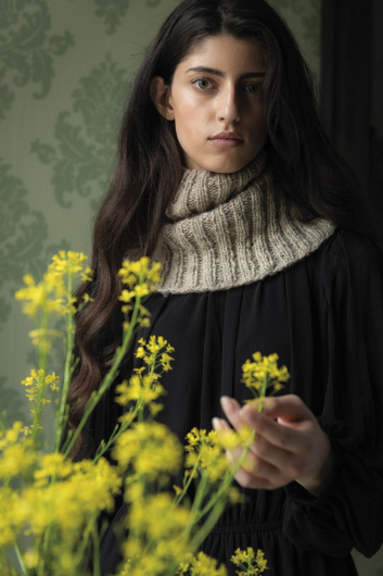 Gråbo- elastisch gebreide kraag