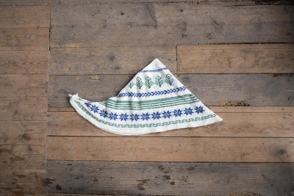 Verk- patroongebreide sjaal