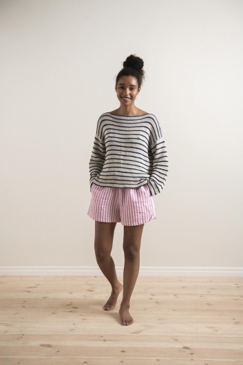 Brännö - gestreepte trui met boothals