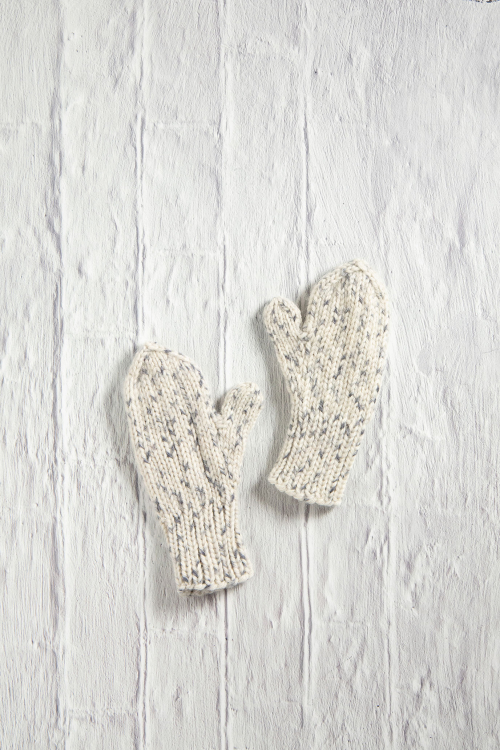 Sigrid – Boordsteek gebreide kinderwanten