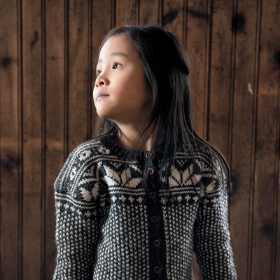 Kol - kindervest met stippen en binge patroon