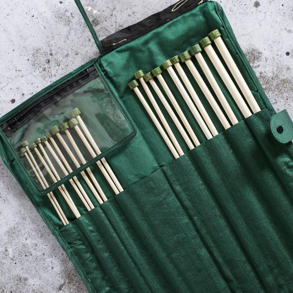 Lange breinaalden Bamboe 30cm set