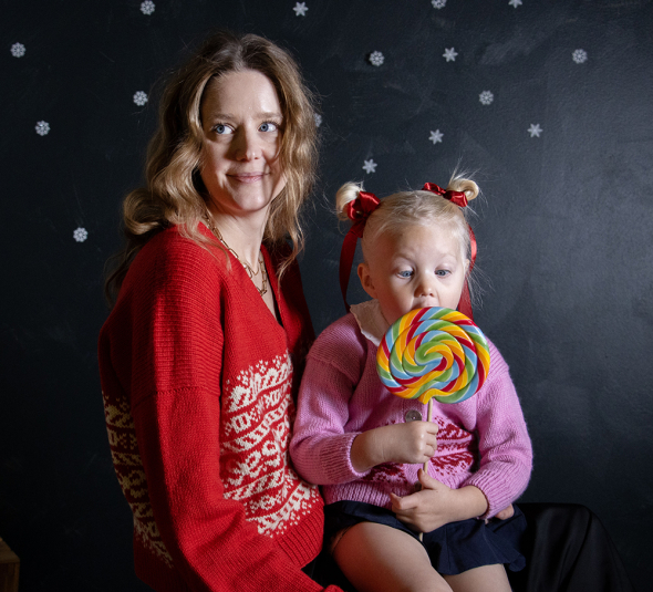 Pretty x-mas cardigan - Candy Cane