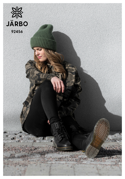 92456. 'camouflage' - geribbelde muts