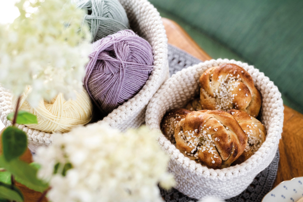 Vanilj – Gehaakt mandje