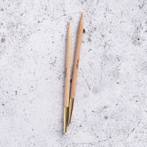 KnitPro Utskiftbare Rundpinner Basix Birch