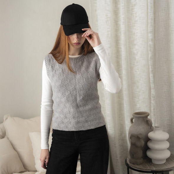 Dion – Structurgebreide Slipover