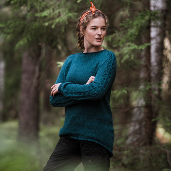 Bergtjärn – dames thermotrui met zadelschouder 