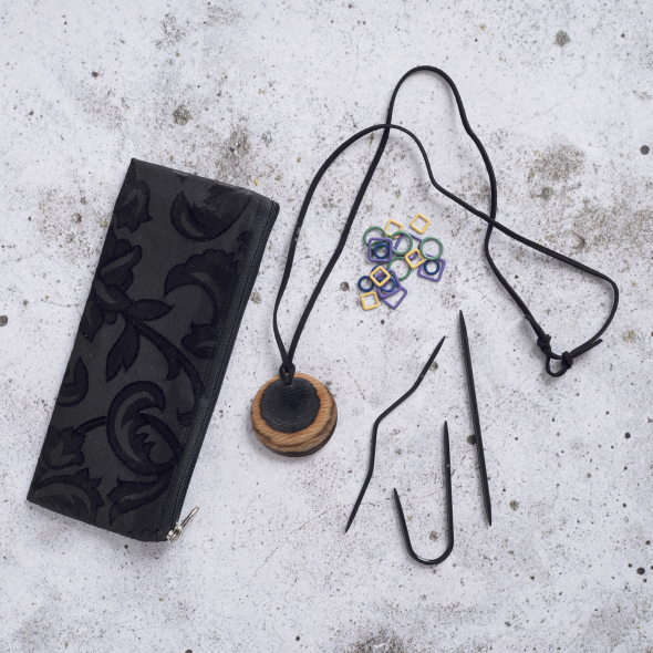 Magnetische ketting met toebehoren - kleur natuur