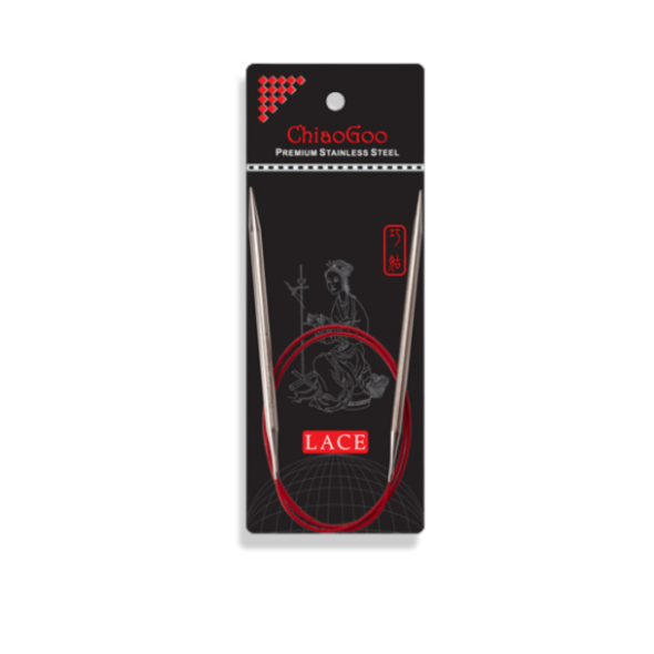 ChiaoGoo SS RED Lace rondbreinaald