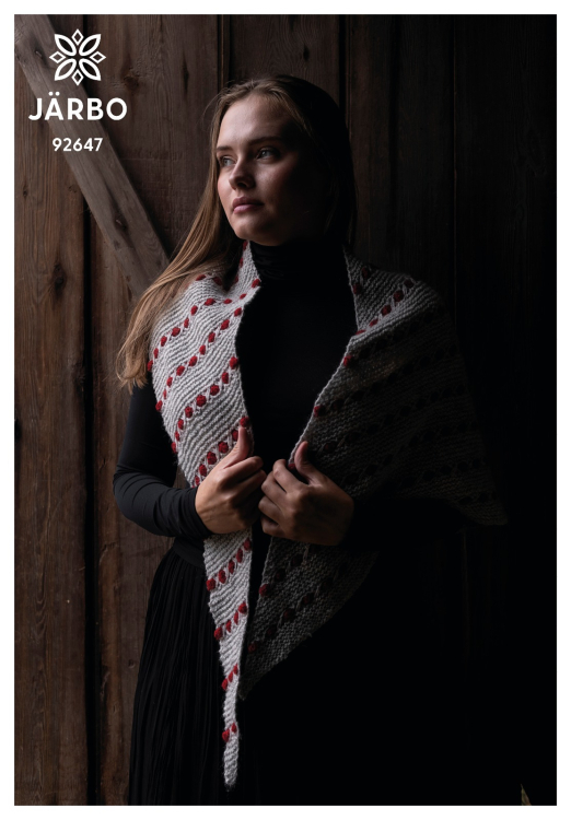 Hemtrakt - sjaal met structuurpatroon