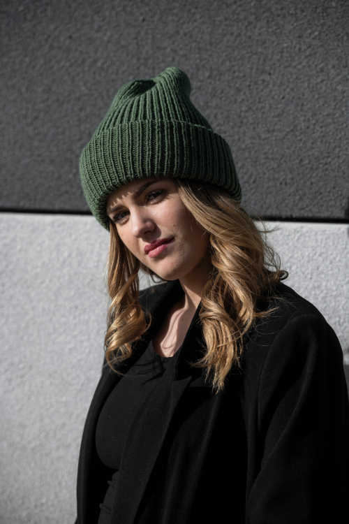 92456. 'camouflage' - geribbelde muts