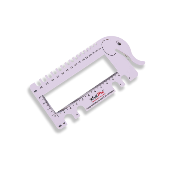 Breinaaldenmeter met garensnijder - Paars