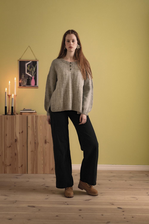 Silver Birch sweater - trui met knoopjes