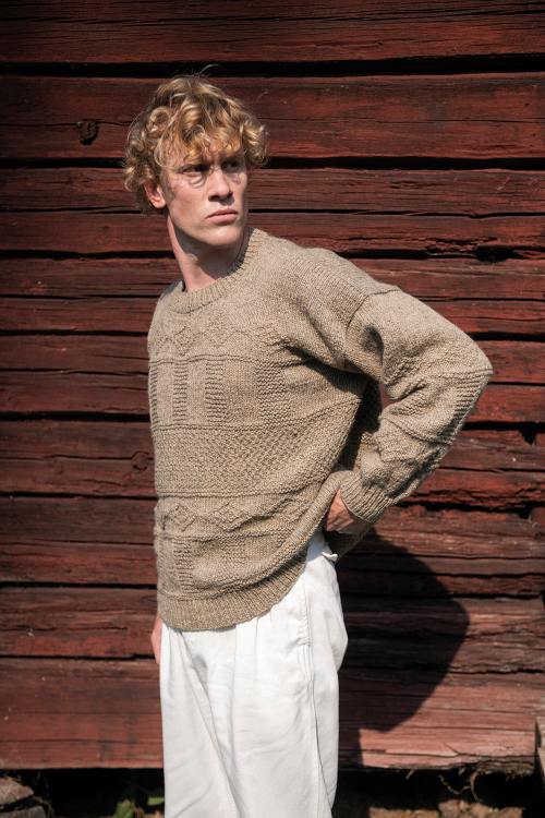 Loge - herentrui met structuurpatroon